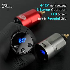 WX-6 Tattoo Power Supply 4-12v Tattoo Battery 1,300mAh