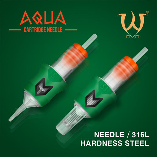 AVA AQUA Cartridge Needles 10pcs - Round Liners Extra Long Taper