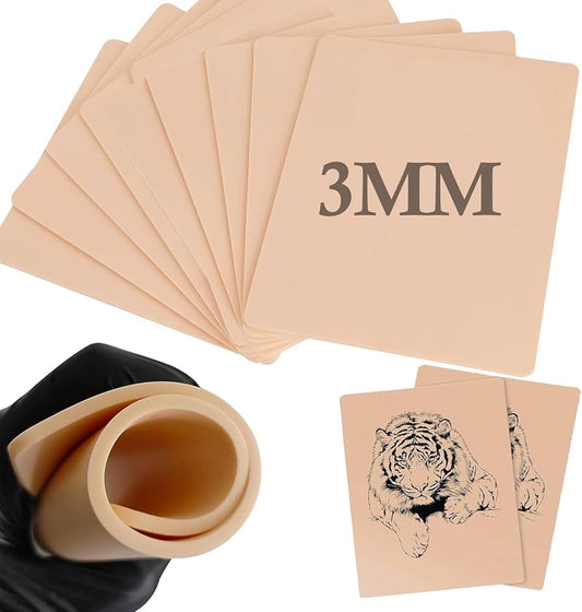 1pc Premium Double-Sided Tattoo Practice Skin - 3mm thick