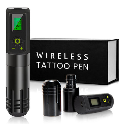 Powerful Wireless Tattoo Pen Rotary Machine 3.5mm Stroke Timing Function 2000mAh LED Display for Liner Shader (tattoo vél)